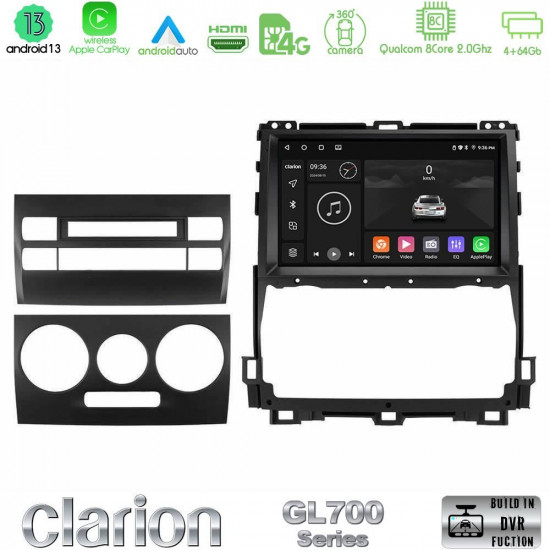 Clarion GL700 Series 8Core Android13 4+64GB Toyota Land Cruiser J120 2002-2009 Navigation Multimedia Tablet 9 Με Carplay -amp; Android Auto Clarion GL700 Series 8Core Android13 4+64GB Toyota Land Cruiser J120 2002-2009 Navigation Multimedia Tablet 9 Με Carplay -amp; Android Auto