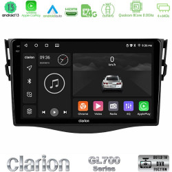 Clarion GL700 Series 8Core Android13 4+64GB Toyota RAV4 Navigation Multimedia Tablet 9 Με Carplay -amp; Android Auto