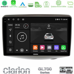 Clarion GL700 Series 8Core Android13 4+64GB Toyota Yaris 1999 - 2006 Navigation Multimedia Tablet 9 Με Carplay -amp; Android Auto