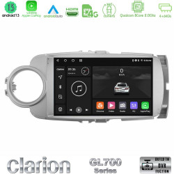 Clarion GL700 Series 8Core Android13 4+64GB Toyota Yaris Navigation Multimedia Tablet 9 Με Carplay -amp; Android Auto