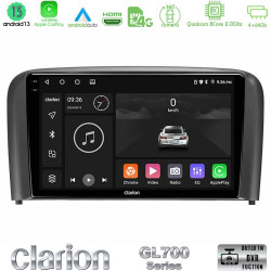 Clarion GL700 Series 8Core Android13 4+64GB Volvo S80 1998-2006 Navigation Multimedia Tablet 9 Με Carplay -amp; Android Auto
