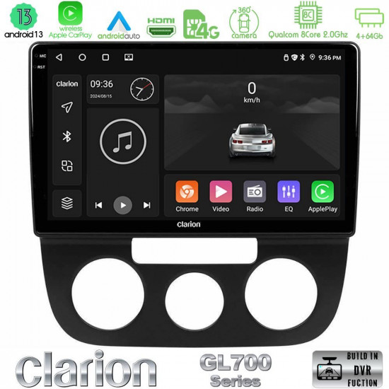 Clarion GL700 Series 8Core Android13 4+64GB VW Jetta Navigation Multimedia Tablet 10 Με Carplay -amp; Android Auto Clarion GL700 Series 8Core Android13 4+64GB VW Jetta Navigation Multimedia Tablet 10 Με Carplay -amp; Android Auto