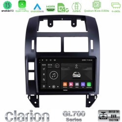Clarion GL700 Series 8Core Android13 4+64GB VW Polo 2002-2009 Navigation Multimedia Tablet 9 Με Carplay -amp; Android Auto
