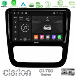 Clarion GL700 Series 8Core Android13 4+64GB VW Scirocco 2008-2014 Navigation Multimedia Tablet 9 (μαύρο γυαλιστερό) Με Carplay -amp; Android Auto