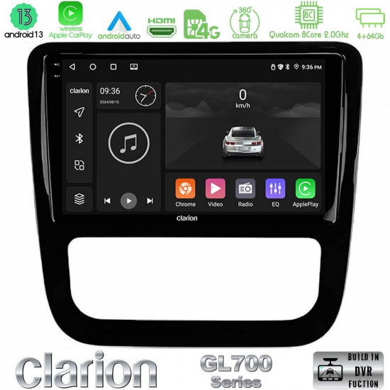 Clarion GL700 Series 8Core Android13 4+64GB VW Scirocco 2008-2014 Navigation Multimedia Tablet 9 (μαύρο γυαλιστερό) Με Carplay -amp; Android Auto Clarion GL700 Series 8Core Android13 4+64GB VW Scirocco 2008-2014 Navigation Multimedia Tablet 9 (μαύρο γυαλιστερό) Με Carplay -amp; Android Auto