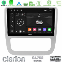Clarion GL700 Series 8Core Android13 4+64GB VW Scirocco 2008-2014 Navigation Multimedia Tablet 9 Με Carplay -amp; Android Auto