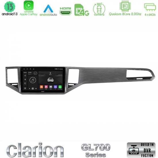 Clarion GL700 Series 8Core Android13 4+64GB VW Sportsvan 2014-2020 Navigation Multimedia Tablet 10 (Silver/Grey Color) Με Carplay -amp; Android Auto Clarion GL700 Series 8Core Android13 4+64GB VW Sportsvan 2014-2020 Navigation Multimedia Tablet 10 (Silver/Grey Color) Με Carplay -amp; Android Auto