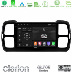Clarion GL700 Series Citroen DS5 Aircross 2017-2021 8Core Android13 4+64GB Navigation Multimedia Tablet 9? Με Carplay -amp; Android Auto Με Carplay -amp; Android Aut