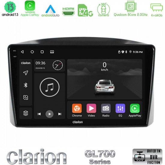 Clarion GL700 Series Jeep Grand Cherokee 2005-2007 8Core Android13 4+64GB Navigation Multimedia Tablet 10? Με Carplay -amp; Android Auto Με Carplay -amp; Android Aut Clarion GL700 Series Jeep Grand Cherokee 2005-2007 8Core Android13 4+64GB Navigation Multimedia Tablet 10? Με Carplay -amp; Android Auto Με Carplay -amp; Android Aut