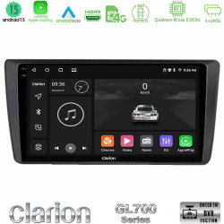 Clarion GL700 Series Skoda Octavia 2004-2012 8Core Android13 4+64GB Navigation Multimedia Tablet 9? Με Carplay -amp; Android Auto