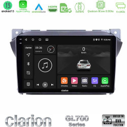 Clarion GL700 Series Suzuki Alto -amp; Nissan Pixo 8Core Android13 4+64GB Navigation Multimedia Tablet 9? Με Carplay -amp; Android Auto