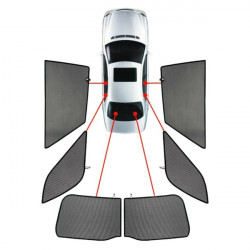 CUPRA FORMENTOR 5D 2020+  ΚΟΥΡΤΙΝΑΚΙΑ ΜΑΡΚΕ CAR SHADES - 6 ΤΕΜ.