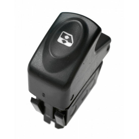 ΔΙΑΚΟΠΤΗΣ ΗΛΕΚΤΡΙΚΩΝ ΠΑΡΑΘΥΡΩΝ RENAULT CLIO II/ III/ KANGOO/ MEGANE I (MONOΣ) ΜΑΥΡΟΣ 5PIN