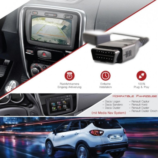 Ενεργοποίηση Κάμερα Οπισθοπορείας για Renault Captur - Dacia Duster Ενεργοποίηση Κάμερα Οπισθοπορείας για Renault Captur - Dacia Duster