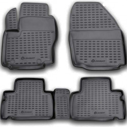 FORD S-MAX 06/2006+ ΠΑΤΑΚΙΑ ΜΑΡΚΕ ΛΑΣΤΙΧΟ ΣΚΑΦΑΚΙΑ (ΜΑΥΡΟ) - 4 ΤΕΜ.