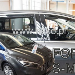 FORD S-MAX 2016+ ΣΕΤ ΑΝΕΜΟΘΡΑΥΣΤΕΣ ΑΥΤΟΚΙΝΗΤΟΥ ΑΠΟ ΕΥΚΑΜΠΤΟ ΦΙΜΕ ΠΛΑΣΤΙΚΟ HEKO - 4 ΤΕΜ.
