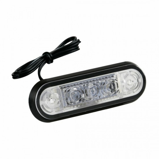 ΦΩΣ ΟΓΚΟΥ 3LED ΠΟΡΤΟΚΑΛΙ SMD 12/24V 85mm 20 ΤΕΜ.