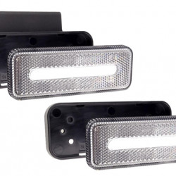ΦΩΣ ΟΓΚΟΥ ΦΟΡΤΗΓΟΥ LED ΛΕΥΚΟ 10-30V 124x49x22mm ΑΔΙΑΒΡΟΧΟ OM-02-W AMIO 1ΤΕΜ.