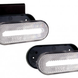 ΦΩΣ ΟΓΚΟΥ ΦΟΡΤΗΓΟΥ LED ΛΕΥΚΟ ΟΒΑΛ 10-30V 124x49x22mm ΑΔΙΑΒΡΟΧΟ OM-01-W AMIO 1ΤΕΜ.