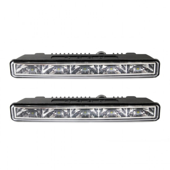ΦΩΤΑ ΗΜΕΡΑΣ DRL 12/24V 10,64W 10LED 1000Lm 187x24x56mm AMiO – 2 ΤΕΜ.