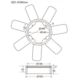 ΦΤΕΡΩΤΗ NISSAN D21 85-92 Z16 380mm (7 ΦΥΛΛΑ) ΦΤΕΡΩΤΗ NISSAN D21 85-92 Z16 380mm (7 ΦΥΛΛΑ)