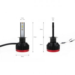 H1 BF-SERIES 8-32V 50W ETi-1860 2X25W 6.000K 3100lm ΛΑΜΠΑ LED (ΜΕ ΑΝΕΜΙΣΤΗΡΑΚΙ) AMiO - 2 ΤΕΜ.