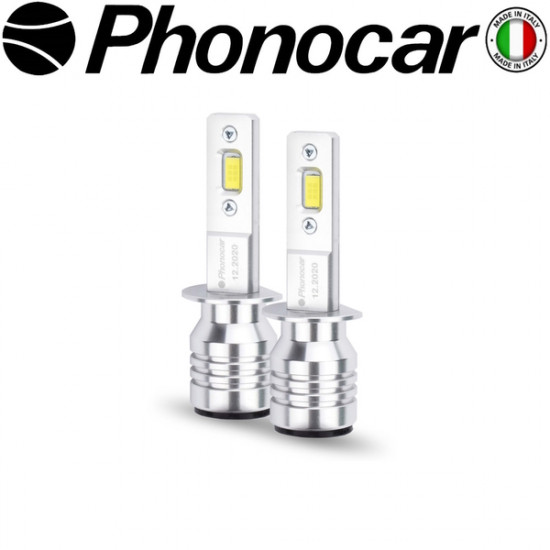 H1 LED HEADLIGHTS 6K 12V, IP65 - QUICK CHANGE SERIES 07.551 PHONOCAR