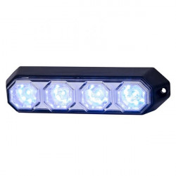 Horpol ΦΩΣ ΠΡΟΕΙΔΟΠΟΙΗΣΗΣ 12/24V HOR78 6W 4LED 143x35mm ΜΠΛΕ