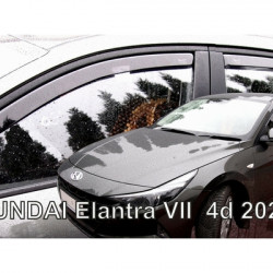 HYUNDAI ELANTRA 4D 2020+ ΣΕΤ ΑΝΕΜΟΘΡΑΥΣΤΕΣ ΑΥΤΟΚΙΝΗΤΟΥ ΑΠΟ ΕΥΚΑΜΠΤΟ ΦΙΜΕ ΠΛΑΣΤΙΚΟ HEKO - 4 ΤΕΜ.