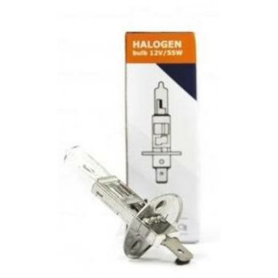 Η1 ΛΑΜΠΑ ΑΛΟΓΟΝΟΥ 12V-55W λευκο HB H1 VERTEX
