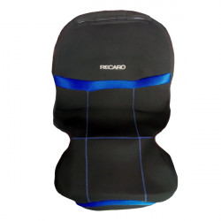ΗΜΙΚΑΛΥΜΜΑΤΑ ΚΑΘΙΣΜΑΤΩΝ BUCKET RECARO ΜΑΥΡΟ/ΜΠΛΕ ΜΕ ΥΠΟΔΟΧΗ ΠΡΟΣΚΕΦΑΛΟΥ VELCRO - ΠΡΟΣΚΕΦΑΛΑ - 2 ΤΕΜ.