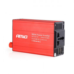 INVERTER 12>230V max300W-peak600W +2USB PI03 AMiO – 1 ΤΕΜ.