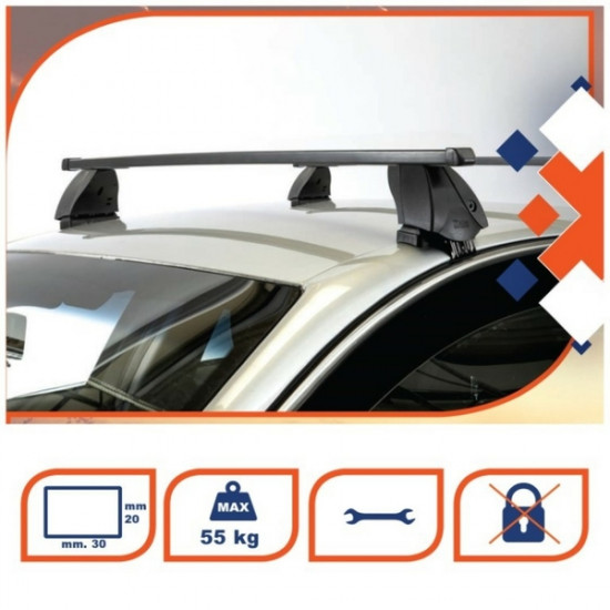 K39 BMW ΣΕΙΡΑ 2 F45 ACTIVE TOURER 5D 2014> KIT ΜΕ ΜΠΑΡΕΣ ΟΡΟΦΗΣ ΣΙΔΗΡΟΥ K39 (BSM130-K12)