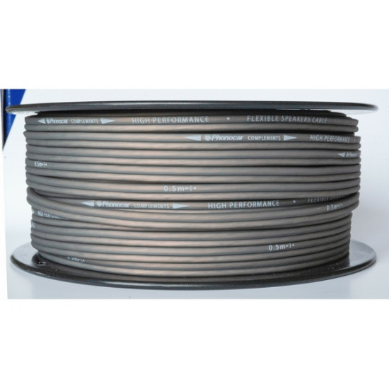 ΚΑΛΩΔΙΟ ΗΧΕΙΩΝ 2 Χ 0.75mm ΓΚΡΙ 10 mt 06.141.2 PHONOCAR