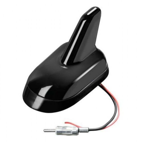 ΚΑΤΑΡΓΗΘΗΚΕ - Lampa ΚΕΡΑΙΑ ΚΑΡΧΑΡΙΑΣ AERO-FIN 5 12V ΜΑΥΡΗ AM/FM ΜΕ ΕΝΙΣΧΥΤΗ ΣΗΜΑΤΟΣ 64x108x67mm