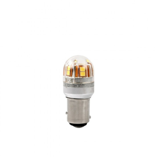 ΚΑΤΑΡΓΗΘΗΚΕ - P21/5W 12/24V BAY15d 2,8W 15xSMD2835 LED ΛΕΥΚΟ CAN-BUS BLISTER M-TECH 1ΤΕΜ.