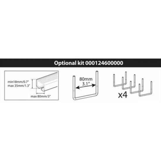 ΚΙΤ ΤΟΠΟΘΕΤΗΣΗΣ ΜΠΑΓΚΑΖΙΕΡΑΣ U 80MM MENABO