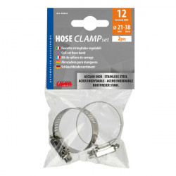 ΚΟΛΙΕΔΕΣ ΣΦΙΓΚΤΗΡΕΣ ΥΨΟΥΣ 12mm - ΔΙΑΜΕΤΡΟΥ 21>38mm ΑΠΟ ΑΝΟΞΕΙΔΩΤΟ ΑΤΣΑΛΙ 2 ΤΕΜ.