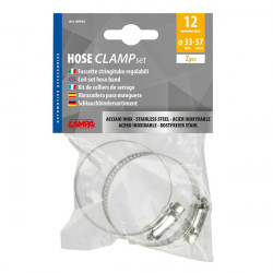 ΚΟΛΙΕΔΕΣ ΣΦΙΓΚΤΗΡΕΣ ΥΨΟΥΣ 12mm - ΔΙΑΜΕΤΡΟΥ 33>57mm ΑΠΟ ΑΝΟΞΕΙΔΩΤΟ ΑΤΣΑΛΙ 2 ΤΕΜ.