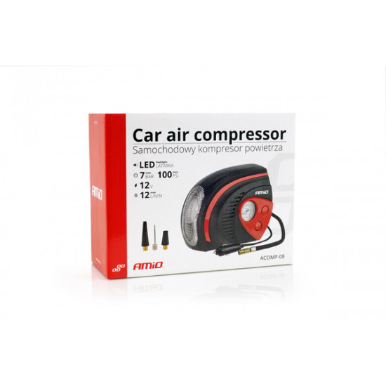 ΚΟΜΠΡΕΣΕΡ ΑΕΡΑ ΕΛΑΣΤΙΚΩΝ 12V 100psi 7bar ΜΕ ΦΙΣ ΑΝΑΠΤΗΡΑ - LED ΦΑΚΟ ΚΟΜΠΡΕΣΕΡ ΑΕΡΑ ΕΛΑΣΤΙΚΩΝ 12V 100psi 7bar ΜΕ ΦΙΣ ΑΝΑΠΤΗΡΑ - LED ΦΑΚΟ