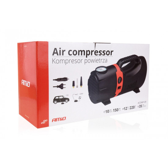ΚΟΜΠΡΕΣΕΡ ΑΕΡΑ ΕΛΑΣΤΙΚΩΝ 230/12V 150psi 10bar ΜΕ ΦΙΣ ΑΝΑΠΤΗΡΑ - LED ΦΑΚΟ - ΚΑΛΩΔΙΟ ΚΟΜΠΡΕΣΕΡ ΑΕΡΑ ΕΛΑΣΤΙΚΩΝ 230/12V 150psi 10bar ΜΕ ΦΙΣ ΑΝΑΠΤΗΡΑ - LED ΦΑΚΟ - ΚΑΛΩΔΙΟ
