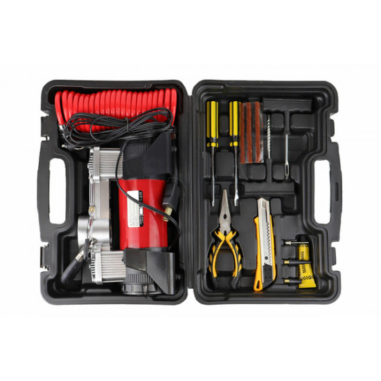 ΚΟΜΠΡΕΣΕΡ ΑΕΡΑ ΜΕΤΑΛΛΙΚΟ 12V 10BAR-150PSI-60L/min (ΘΗΚΗ/ΜΑΝΟΜΕΤΡΟ/ΦΙΣ/3 ΑΝΤΑΠΤΟΡΕΣ/ΚΑΛΩΔΙΟ 300cm) ΚΟΜΠΡΕΣΕΡ ΑΕΡΑ ΜΕΤΑΛΛΙΚΟ 12V 10BAR-150PSI-60L/min (ΘΗΚΗ/ΜΑΝΟΜΕΤΡΟ/ΦΙΣ/3 ΑΝΤΑΠΤΟΡΕΣ/ΚΑΛΩΔΙΟ 300cm)