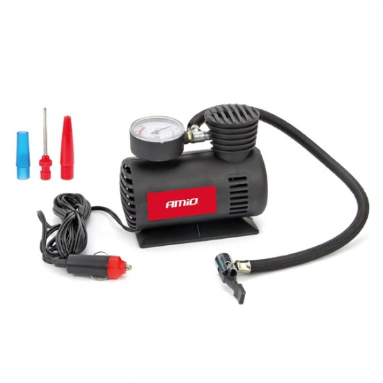 ΚΟΜΠΡΕΣΕΡ ΑΕΡΑ ΠΛΑΣΤΙΚΟ 12V 20BAR-300PSI (ΜΑΝΟΜΕΤΡΟ/ΦΙΣ/3 ΑΝΤΑΠΤΟΡΕΣ/ΚΑΛΩΔΙΟ 300cm) AMiO - 1 ΤΕΜ. ΚΟΜΠΡΕΣΕΡ ΑΕΡΑ ΠΛΑΣΤΙΚΟ 12V 20BAR-300PSI (ΜΑΝΟΜΕΤΡΟ/ΦΙΣ/3 ΑΝΤΑΠΤΟΡΕΣ/ΚΑΛΩΔΙΟ 300cm) AMiO - 1 ΤΕΜ.