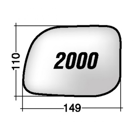 ΚΡΥΣΤΑΛΛΟ ΚΑΘΡΕΠΤΗ DAIHATSU TERIOS 97-06 (ΧΡΩΜΙΟ) ΔΕΞΙ ΧΩΡΙΣ ΒΑΣΗ