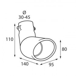 Lampa ΑΚΡΟ ΕΞΑΤΜΙΣΗΣ ΓΙΑ SMART ΛΟΞΟ Φ30-45mm