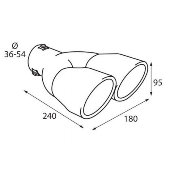 Lampa ΑΚΡΟ ΕΞΑΤΜΙΣΗΣ TS-22 Φ 36-54mm - ΔΙΠΛΗ ΑΠΟΛΗΞΗ