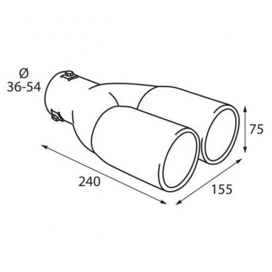 Lampa ΑΚΡΟ ΕΞΑΤΜΙΣΗΣ TS-23 Φ 36-54mm - ΔΙΠΛΗ ΑΠΟΛΗΞΗ