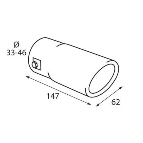 Lampa ΑΚΡΟ ΕΞΑΤΜΙΣΗΣ TS-28 Φ 33-46 - ΣΤΡΟΓΓΥΛΟ ΛΟΞΟ