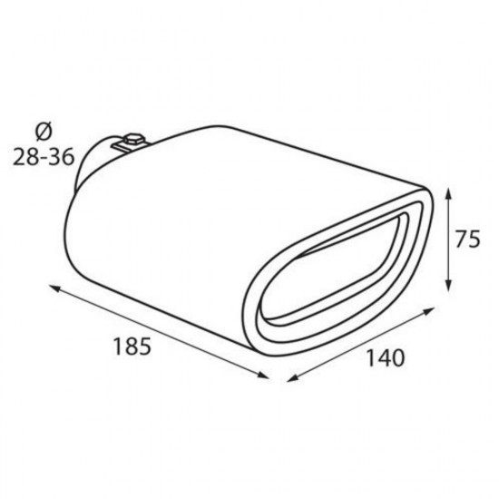 Lampa ΑΚΡΟ ΕΞΑΤΜΙΣΗΣ TS-30 Φ 30-37mm - ΟΒΑΛ