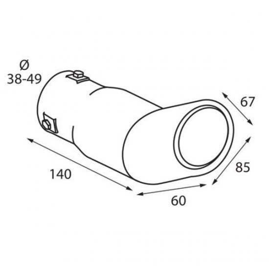 Lampa ΑΚΡΟ ΕΞΑΤΜΙΣΗΣ TS-33 Φ 38-49mm - ΓΩΝΙΑ